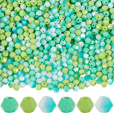1000Pcs 3 Colors Baking Paint Glass Seed Beads SEED-SP0001-07B-1