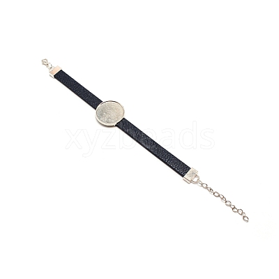 PU Leather Cord Bracelet Making AJEW-TAC0034-02B-1