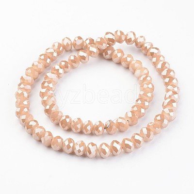 Electroplate Glass Beads Strands EGLA-P018-8mm-FR-A03-1