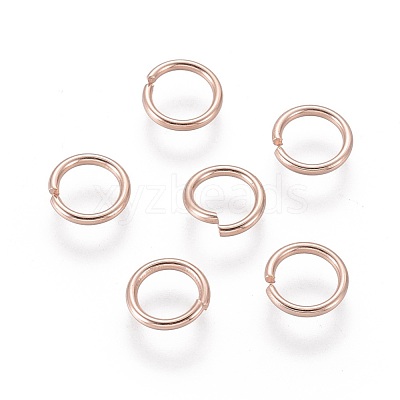 304 Stainless Steel Open Jump Rings STAS-O098-02RG-04-1
