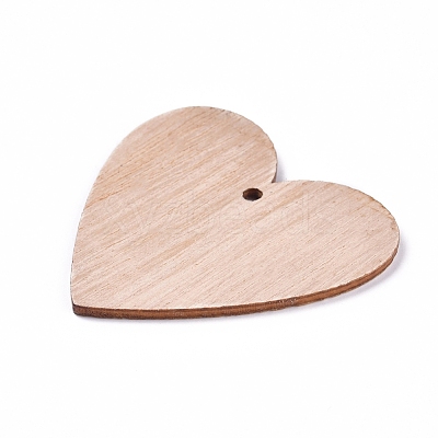 Poplar Wood Pendants WOOD-E011-05-1