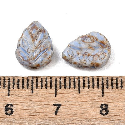 Czech Pressed Glass Beads GLAA-I061-06B-1