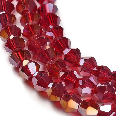 Transparent Electroplate Glass Beads Strands LS-EGLA-A039-T3mm-B27-1