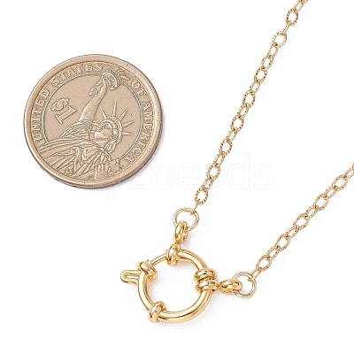 2.5MM 304 Stainless Steel Textured Cable Chain Necklaces with Spring Ring Clasps NJEW-JN05710-1