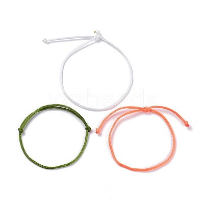 Simple Nylon Cord Bracelets Set BJEW-JB07376-03-1