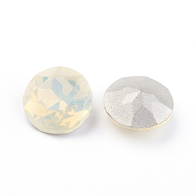 Pointed Back & Back Plated K9 Glass Rhinestone Cabochons RGLA-J012-8mm-287-1