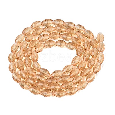 Transparent Glass Beads Strands GLAA-N071-01A-A07-1