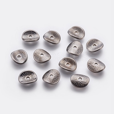 Tibetan Style Wavy Spacer Beads LS-TIBEP-A11067-B-LF-1