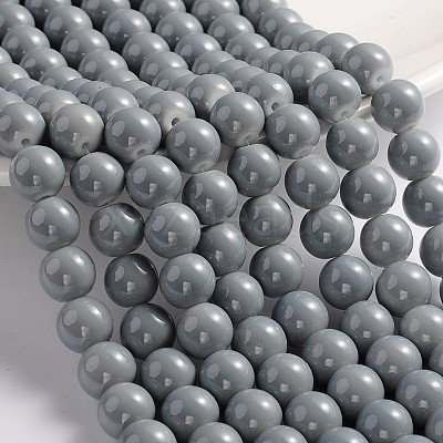 Painted Glass Bead Strands DGLA-S071-10mm-10-1