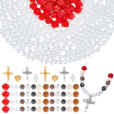 Cross Theme DIY Jewelry Making Findings Kits DIY-AR0004-76-1