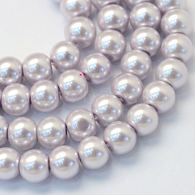 Baking Paint Glass Pearl Bead Strands HY-Q003-3mm-25-1