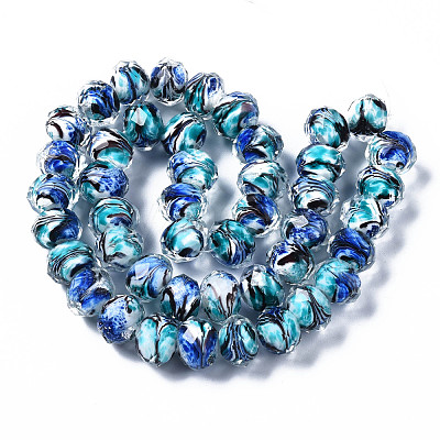 Handmade Lampwork Beads Strands LAMP-T007-14A-1
