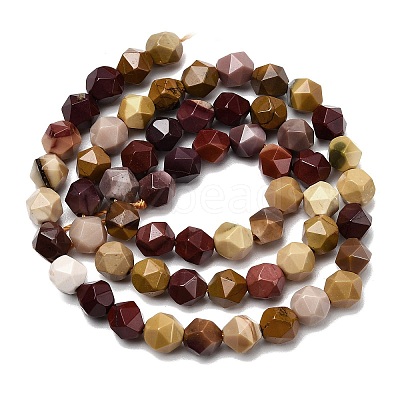Natural Mookaite Beads Strands G-Z119-A07-01A-1