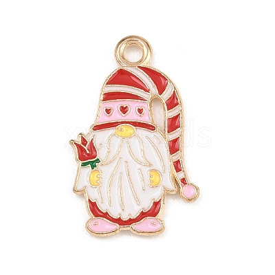 Valentine's Day Alloy Enamel Pendants ENAM-I084-01KCG-34-1