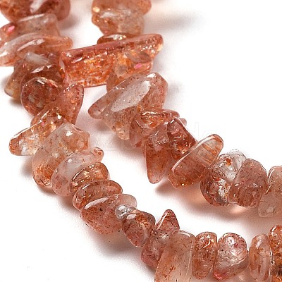 Natural Strawberry Quartz Beads Strands G-G0003-B02-A-1