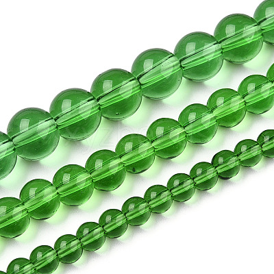 Transparent Glass Beads Strands GLAA-T032-T6mm-07-1