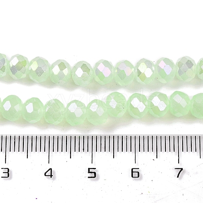 Baking Electroplate Glass Beads Strands DGLA-A039-J10mm-B17-1