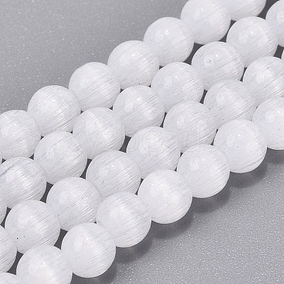 Glass Imitation Cat Eye Beads Strands GLAA-N074-03A-10-1