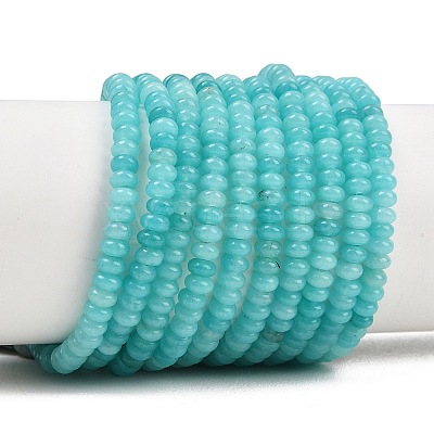 Natural White Jade Beads Strands G-L635-A02-4x2mm-08-1