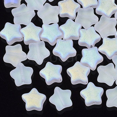 Electroplate Glass Beads GLAA-N035-01-C01-1