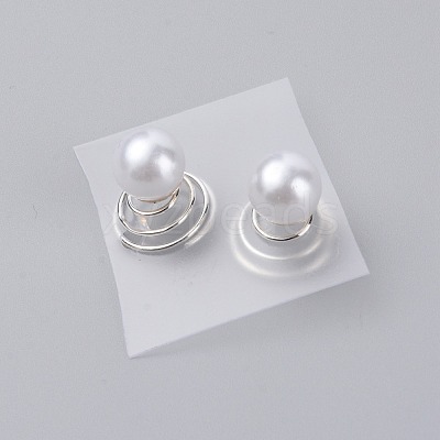 Spiral Hair Pin Coil Hair Accessories OHAR-WH0019-12-1