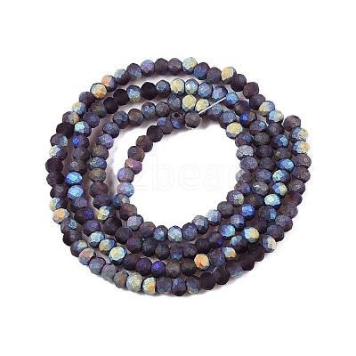 Transparent Glass Beads Strands EGLA-A044-T1mm-MB15-1