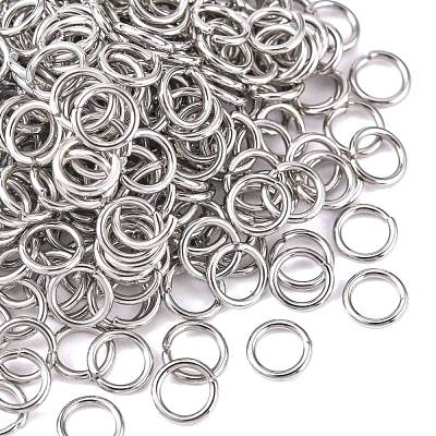 Tarnish Resistant 304 Stainless Steel Open Jump Rings STAS-E067-08-8mm-1
