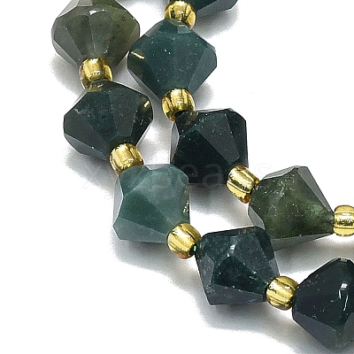 Natural Moss Agate Beads Strands G-I376-B24-01-1