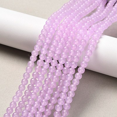 Natural & Dyed Malaysia Jade Bead Strands G-A146-6mm-A18-1