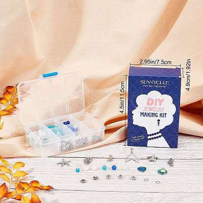 DIY Ocean Themed Bracelet Making Kits DIY-SC0014-07AS-1
