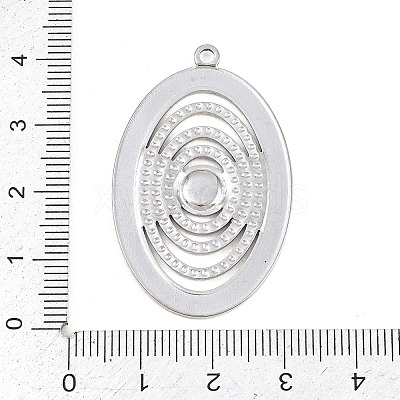 304 Stainless Steel Pendant Cabochon Settings LS-STAS-L313-07P-1
