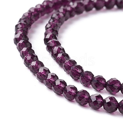 Transparent Glass Beads Strands GLAA-C019-01B-16-1