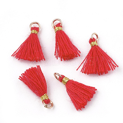Polycotton(Polyester Cotton) Tassel Pendant Decorations FIND-S281-17-1