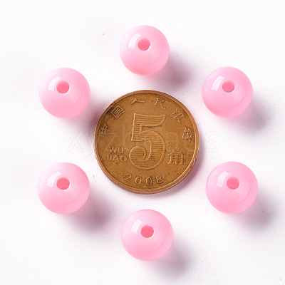 Opaque Acrylic Beads MACR-S370-C10mm-A01-1
