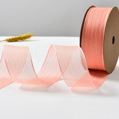 20 Yards Polyester Organza Ribbons PW-WG52616-08-1