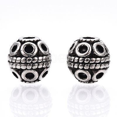 Tibetan Style Alloy Beads TIBE-Q063-120AS-NR-1