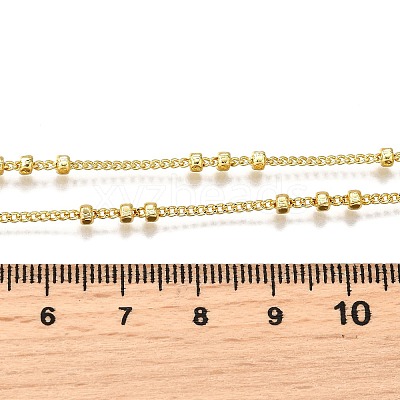 2.5MM Brass Flat Round Twisted Chain Necklaces NJEW-M108-26G-1