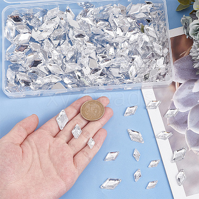 300Pcs 3 Styles Acrylic Sew on Rhinestone MACR-PH0001-76A-1