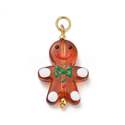Christmas Handmade Lampwork Pendants LS-STAS-C147-03D-1