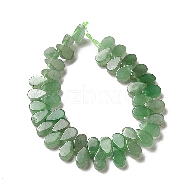 Natural Gree Aventurine Beads Strands G-B064-B06-1