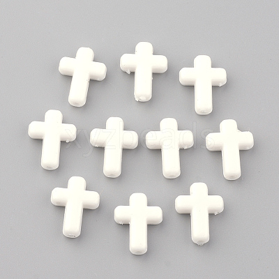 Opaque Acrylic Beads X-SACR-436-C01-1