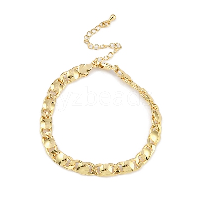 Rack Plating Brass Bracelets for Women BJEW-K244-06A-G-1