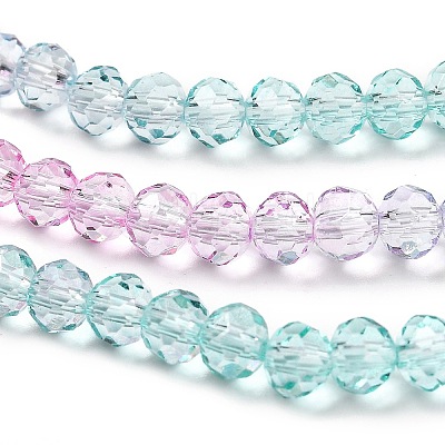 Transparent Painted Glass Beads Strands DGLA-A034-T3mm-A10-1