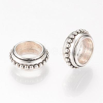 Tibetan Style Alloy Large Hole Beads PALLOY-R094-03AS-1