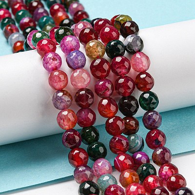 Natural Agate Beads Strands X-G-C082-A01-15-1