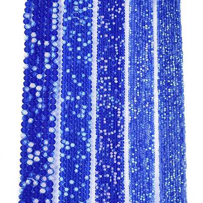 Transparent Glass Beads Strands EGLA-A044-T1mm-MB31-1