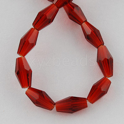 Glass Beads Strands GLAA-R026-8x4mm-08-1