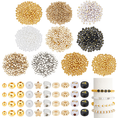 1850PCS 10Style CCB Plastic Beads CCB-NB0001-10-1