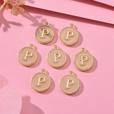 Golden Plated Alloy Enamel Charms ENAM-S118-06P-1