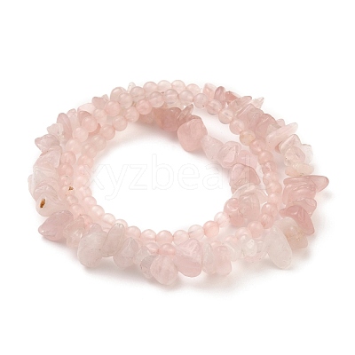 Three Loops Stretch Wrap Bracelets BJEW-JB05530-03-1